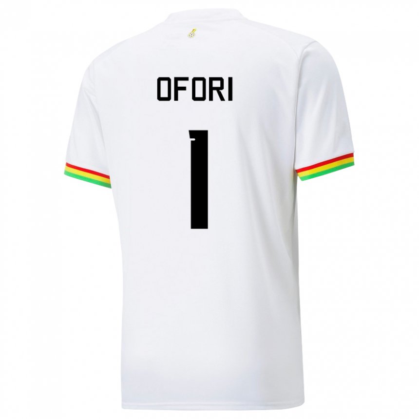 Kinder Ghanaische Richard Ofori #1 Weiß Heimtrikot Trikot 22-24 T-shirt