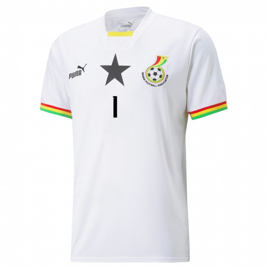 Kinder Ghanaische Richard Ofori #1 Weiß Heimtrikot Trikot 22-24 T-shirt