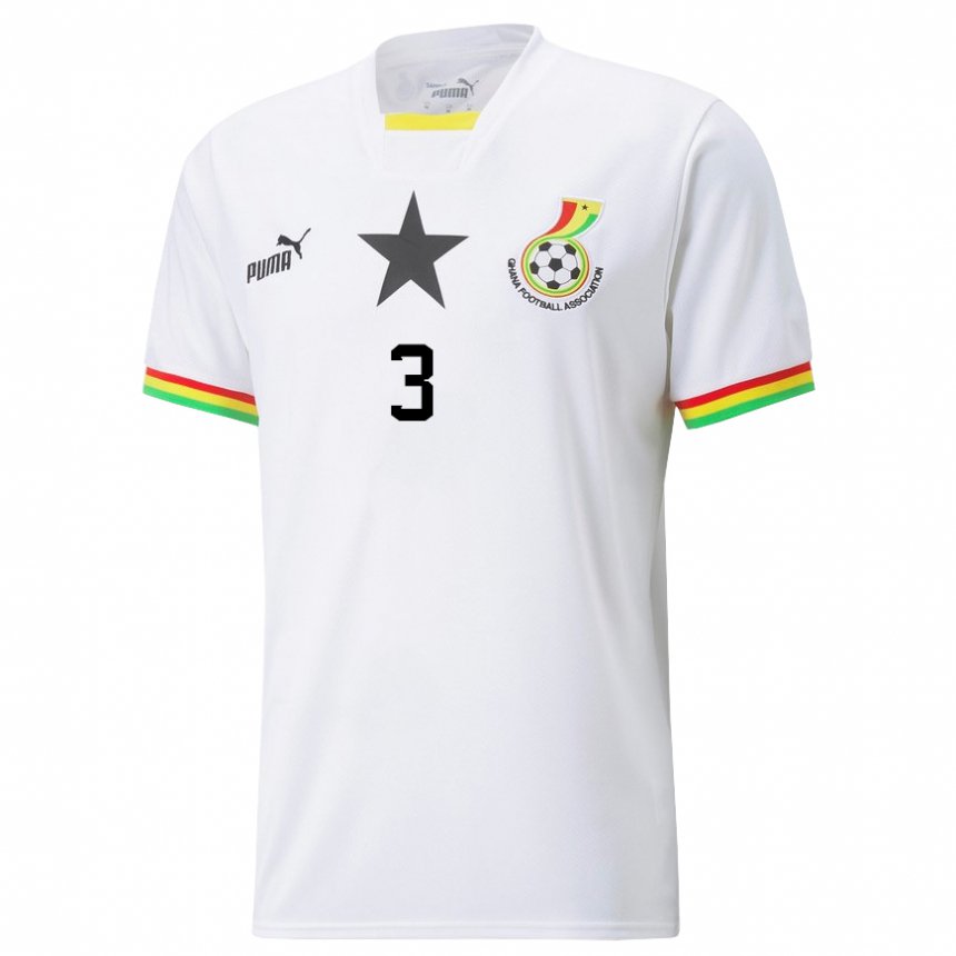 Kinder Ghanaische Denis Odoi #3 Weiß Heimtrikot Trikot 22-24 T-shirt