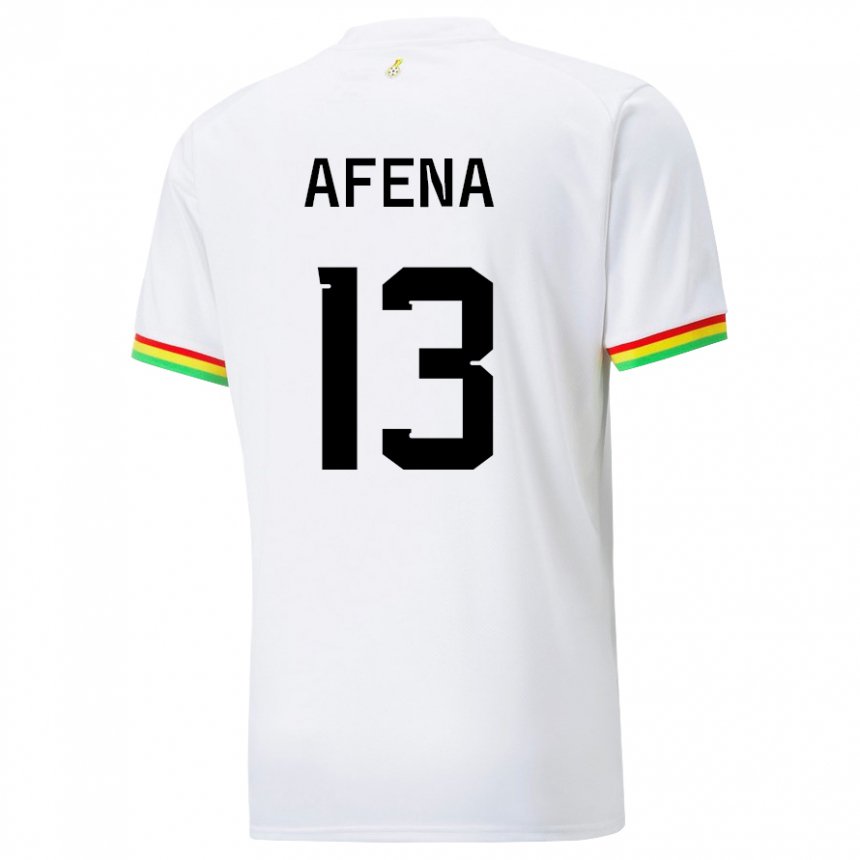 Kinder Ghanaische Felix Afena-gyan #13 Weiß Heimtrikot Trikot 22-24 T-shirt