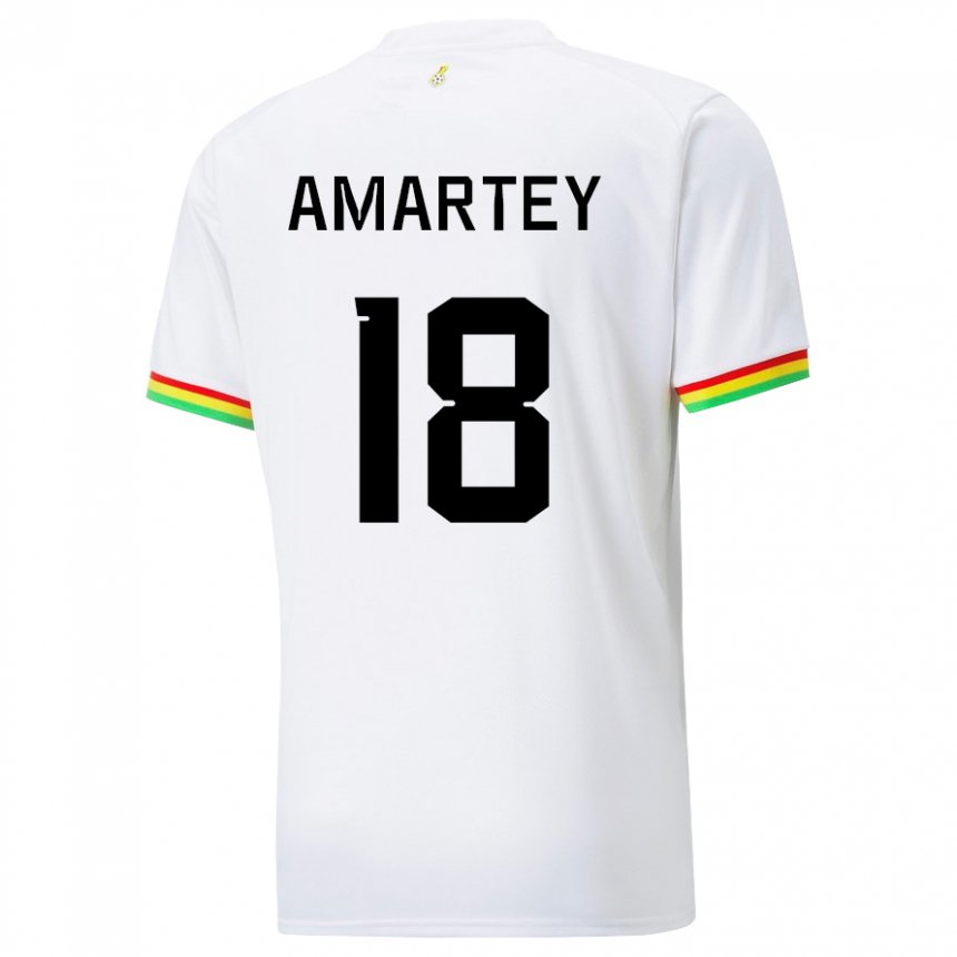 Kinder Ghanaische Daniel Amartey #18 Weiß Heimtrikot Trikot 22-24 T-shirt