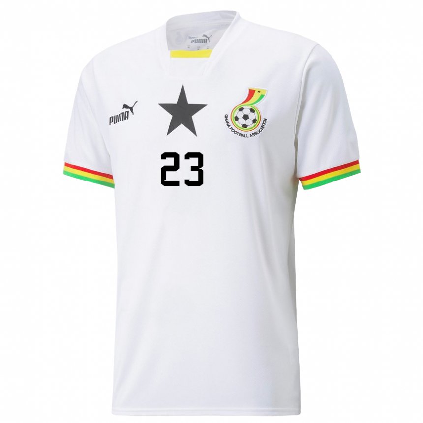 Kinder Ghanaische Alexander Djiku #23 Weiß Heimtrikot Trikot 22-24 T-shirt