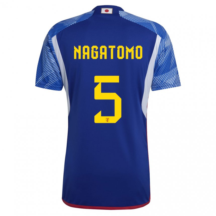 Kinder Japanische Yuto Nagatomo #5 Königsblau Heimtrikot Trikot 22-24 T-shirt