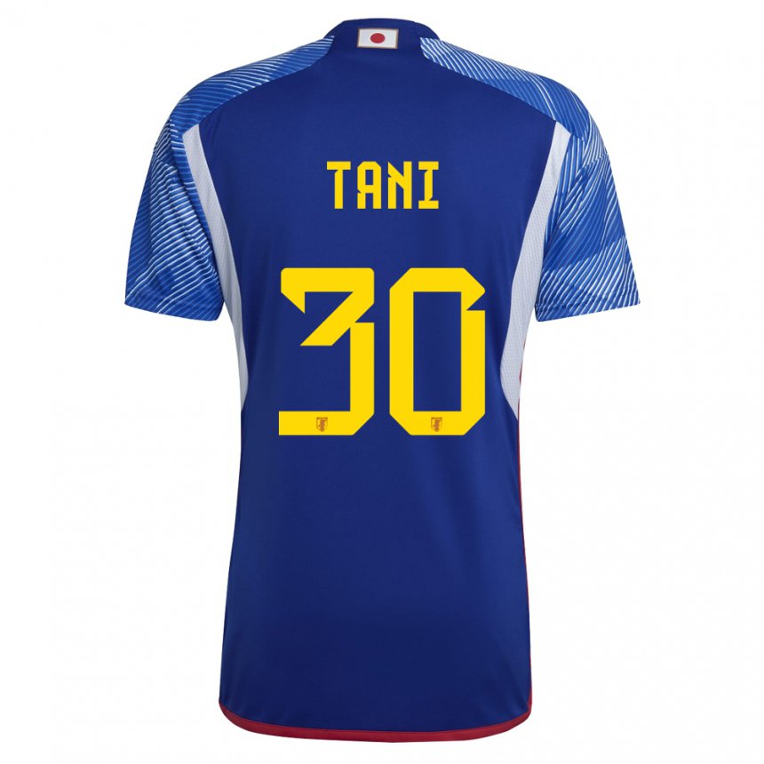 Kinder Japanische Kosei Tani #30 Königsblau Heimtrikot Trikot 22-24 T-shirt