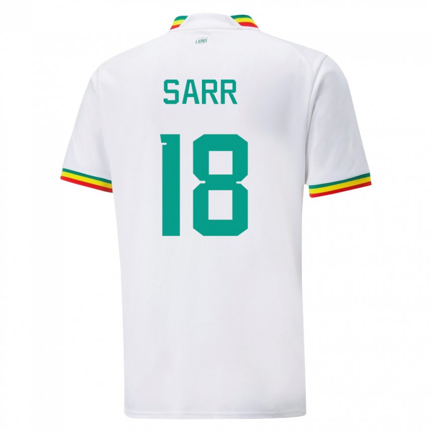 Kinder Senegalesische Ismaila Sarr #18 Weiß Heimtrikot Trikot 22-24 T-shirt