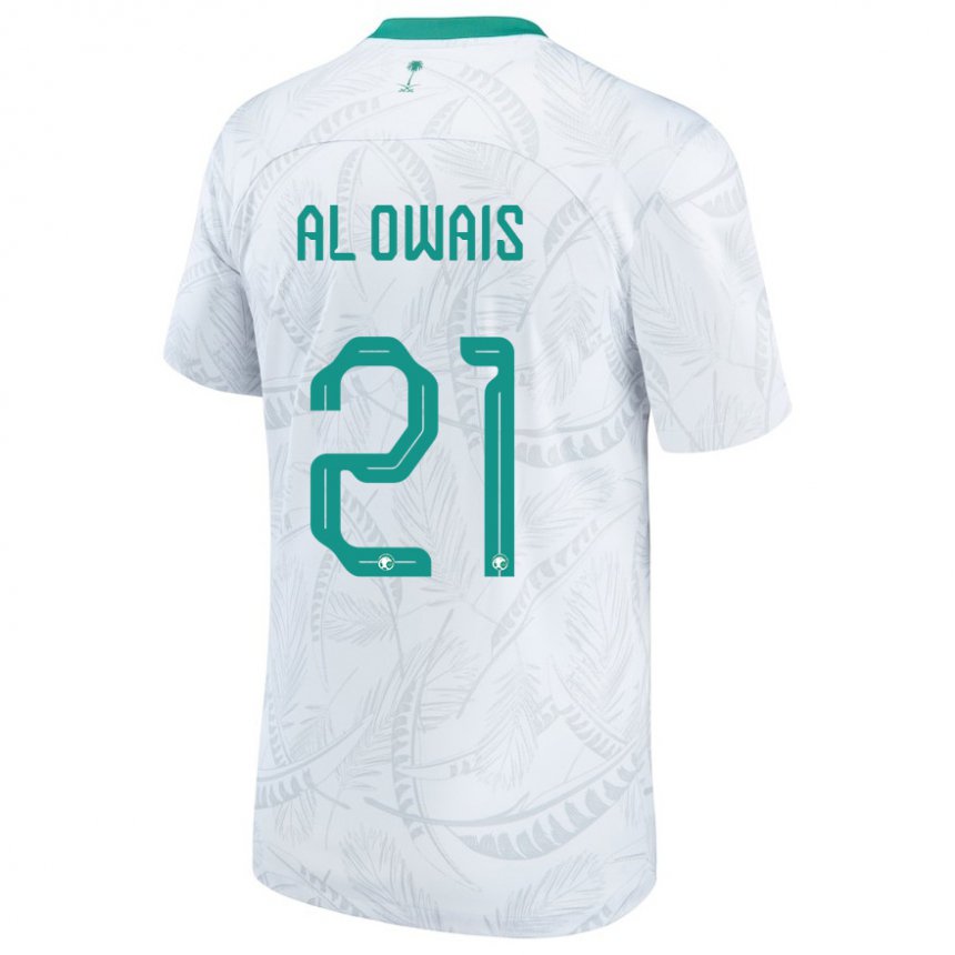 Kinder Saudi-arabische Mohammed Al Owais #21 Weiß Heimtrikot Trikot 22-24 T-shirt