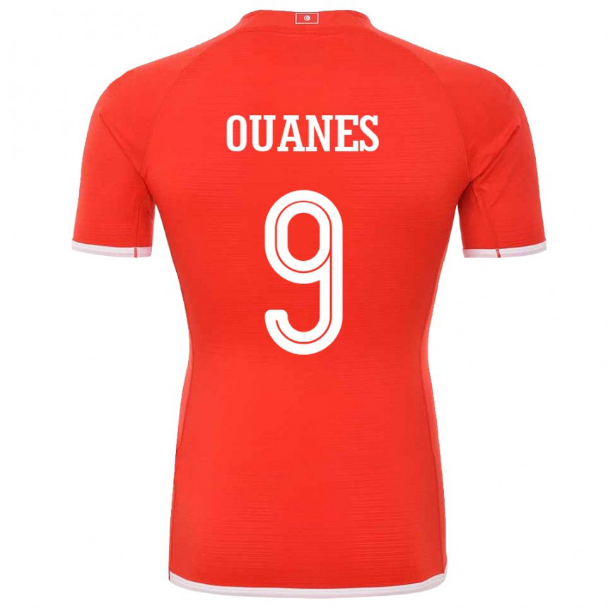 Kinder Tunesische Mortadha Ben Ouanes #9 Rot Heimtrikot Trikot 22-24 T-shirt