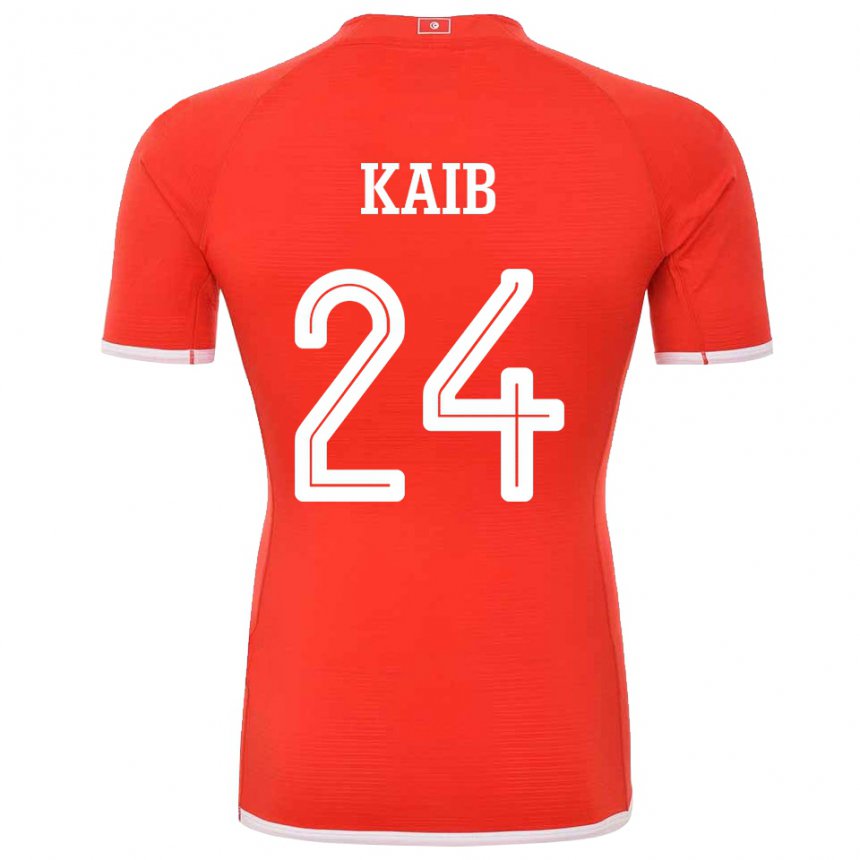 Kinder Tunesische Rami Kaib #24 Rot Heimtrikot Trikot 22-24 T-shirt