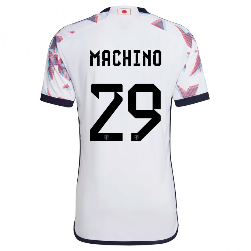 Kinder Japanische Shuto Machino #29 Weiß Auswärtstrikot Trikot 22-24 T-shirt