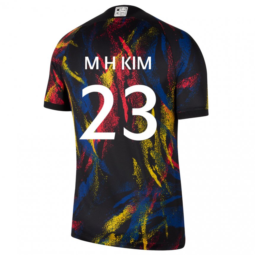 Kinder Südkoreanische Moon-hwan Kim #23 Mehrfarbig Auswärtstrikot Trikot 22-24 T-shirt