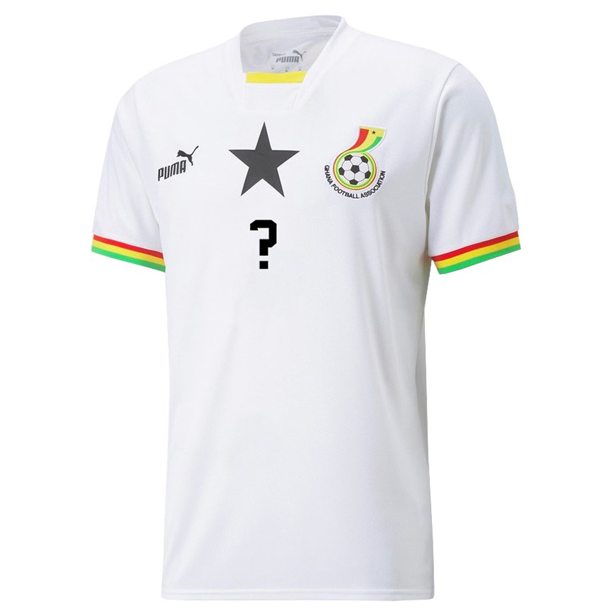 Herren Ghanaische Ihren Namen #0 Weiß Heimtrikot Trikot 22-24 T-shirt