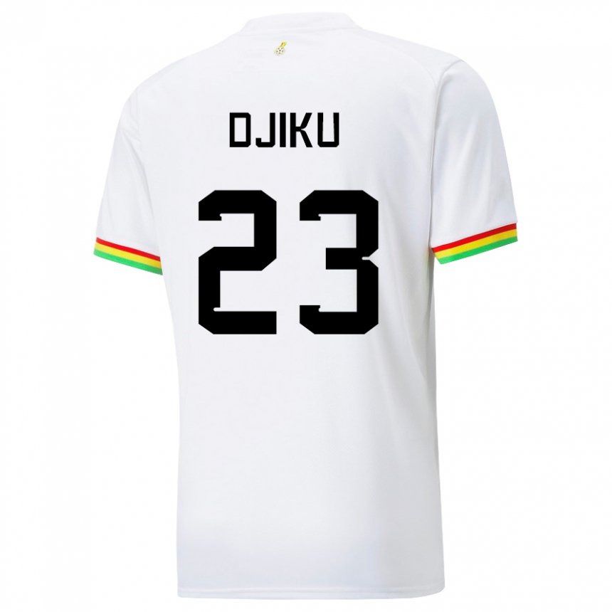 Herren Ghanaische Alexander Djiku #23 Weiß Heimtrikot Trikot 22-24 T-shirt