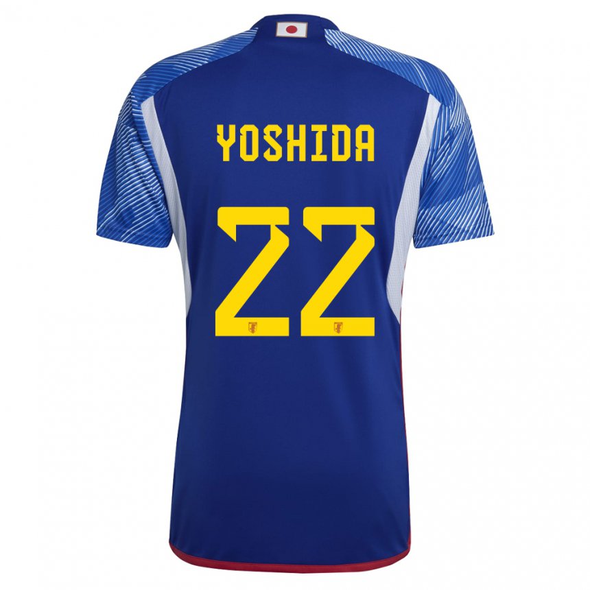 Herren Japanische Maya Yoshida #22 Königsblau Heimtrikot Trikot 22-24 T-shirt