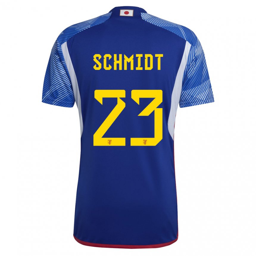 Herren Japanische Daniel Schmidt #23 Königsblau Heimtrikot Trikot 22-24 T-shirt