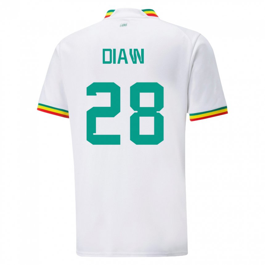 Herren Senegalesische Mory Diaw #28 Weiß Heimtrikot Trikot 22-24 T-shirt