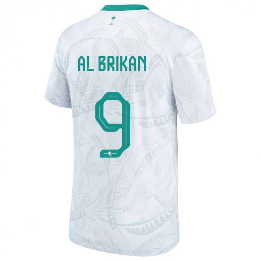 Herren Saudi-arabische Feras Al Brikan #9 Weiß Heimtrikot Trikot 22-24 T-shirt