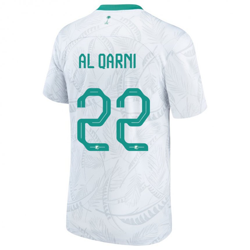 Herren Saudi-arabische Fawaz Al Qarni #22 Weiß Heimtrikot Trikot 22-24 T-shirt