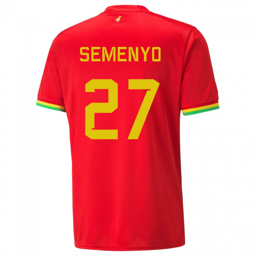 Herren Ghanaische Antoine Semenyo #27 Rot Auswärtstrikot Trikot 22-24 T-shirt