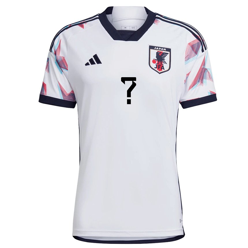 Herren Japanische Ihren Namen #0 Weiß Auswärtstrikot Trikot 22-24 T-shirt