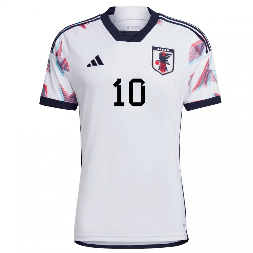 Herren Japanische Takumi Minamino #10 Weiß Auswärtstrikot Trikot 22-24 T-shirt
