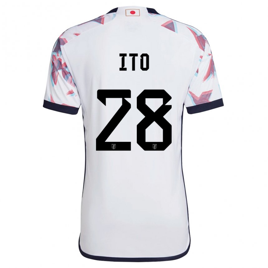 Herren Japanische Hiroki Ito #28 Weiß Auswärtstrikot Trikot 22-24 T-shirt