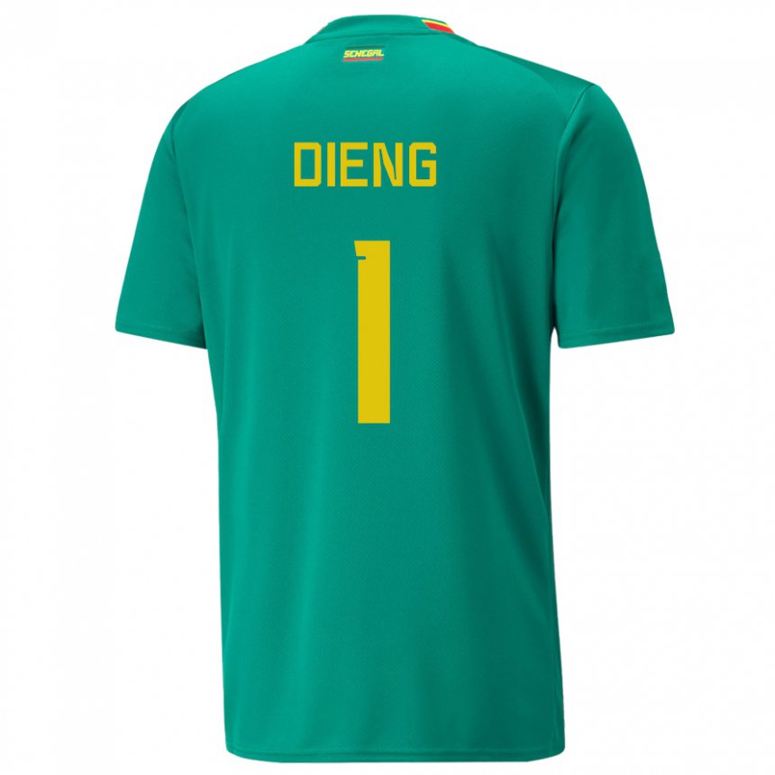 Herren Senegalesische Timothy Dieng #1 Grün Auswärtstrikot Trikot 22-24 T-shirt