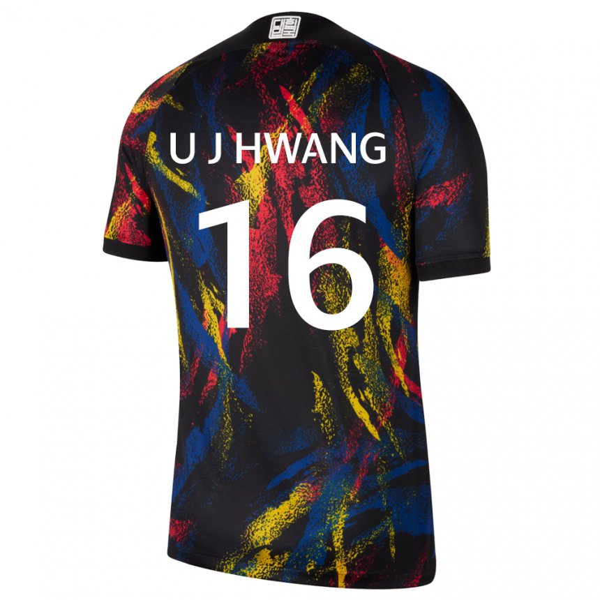 Herren Südkoreanische Ui-jo Hwang #16 Mehrfarbig Auswärtstrikot Trikot 22-24 T-shirt