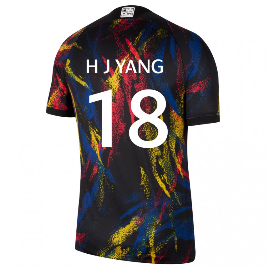 Herren Südkoreanische Hyun-jun Yang #18 Mehrfarbig Auswärtstrikot Trikot 22-24 T-shirt