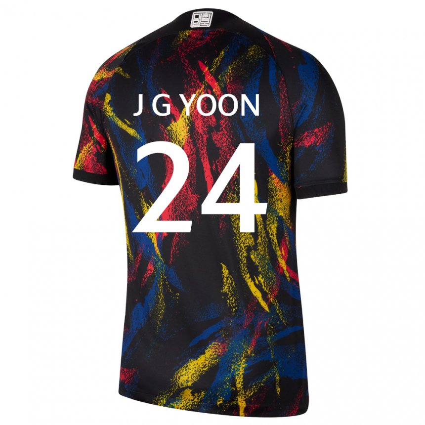 Herren Südkoreanische Jong-gyu Yoon #24 Mehrfarbig Auswärtstrikot Trikot 22-24 T-shirt