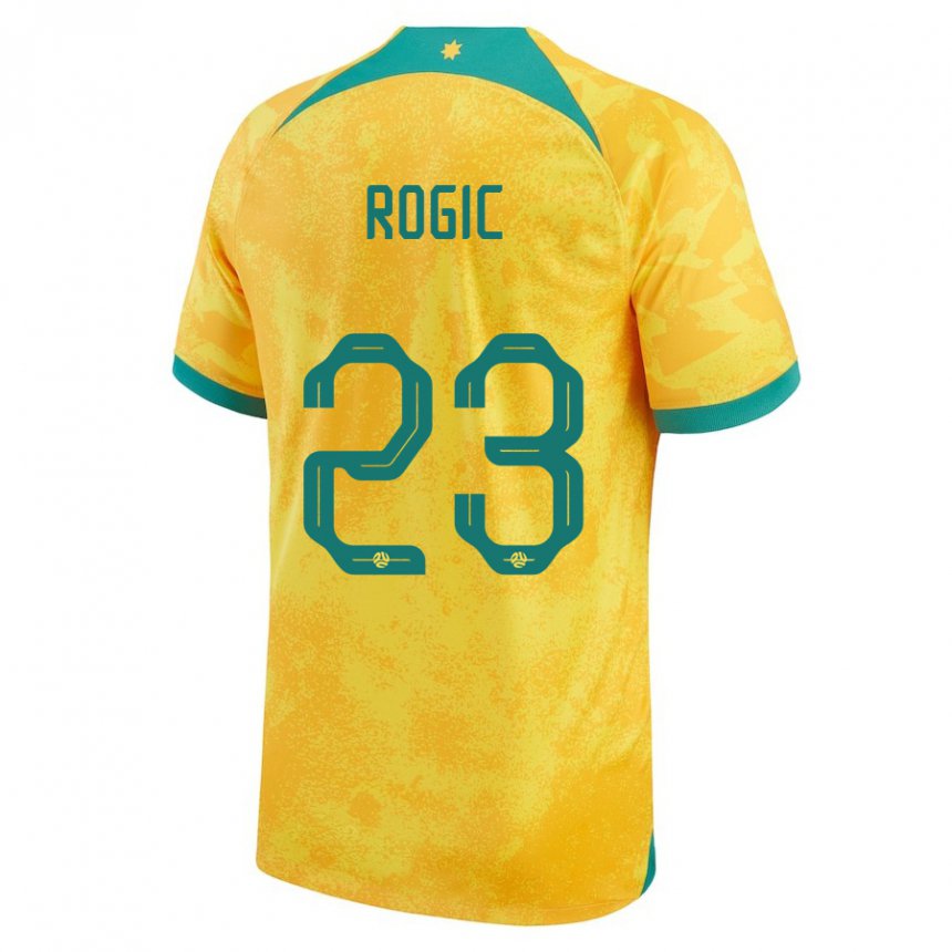 Damen Australische Tom Rogic #23 Gold Heimtrikot Trikot 22-24 T-shirt