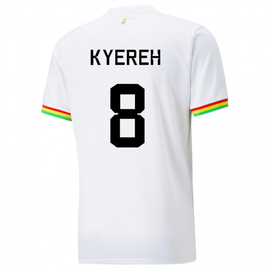 Damen Ghanaische Daniel-kofi Kyereh #8 Weiß Heimtrikot Trikot 22-24 T-shirt