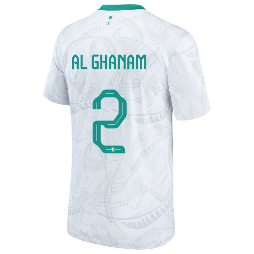 Damen Saudi-arabische Sultan Al Ghanaischem #2 Weiß Heimtrikot Trikot 22-24 T-shirt