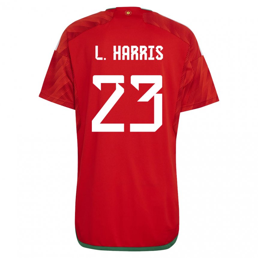 Damen Walisische Luke Harris #23 Rot Heimtrikot Trikot 22-24 T-shirt