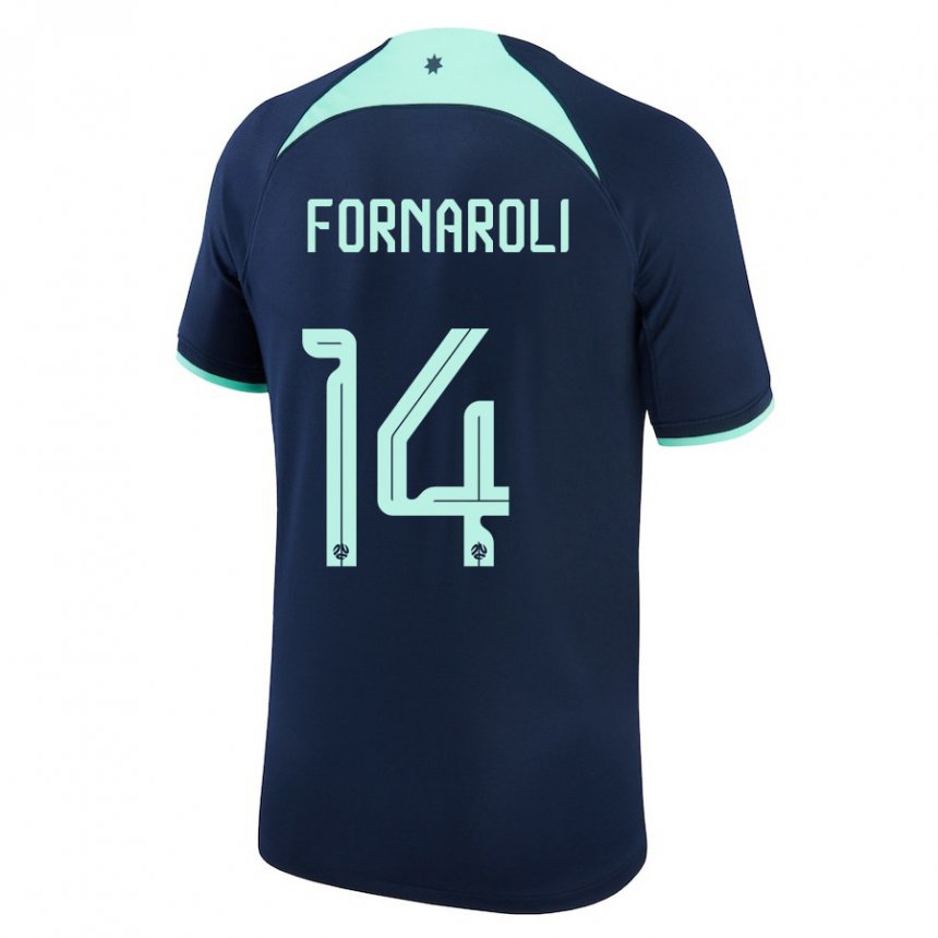 Damen Australische Bruno Fornaroli #14 Dunkelblau Auswärtstrikot Trikot 22-24 T-shirt