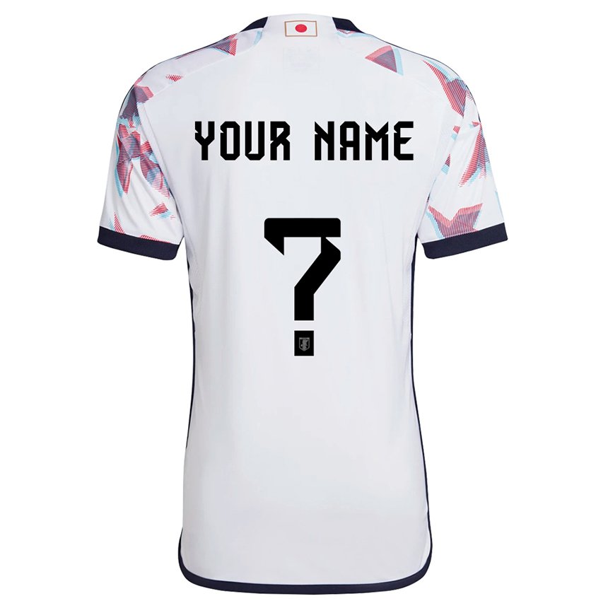 Damen Japanische Ihren Namen #0 Weiß Auswärtstrikot Trikot 22-24 T-shirt