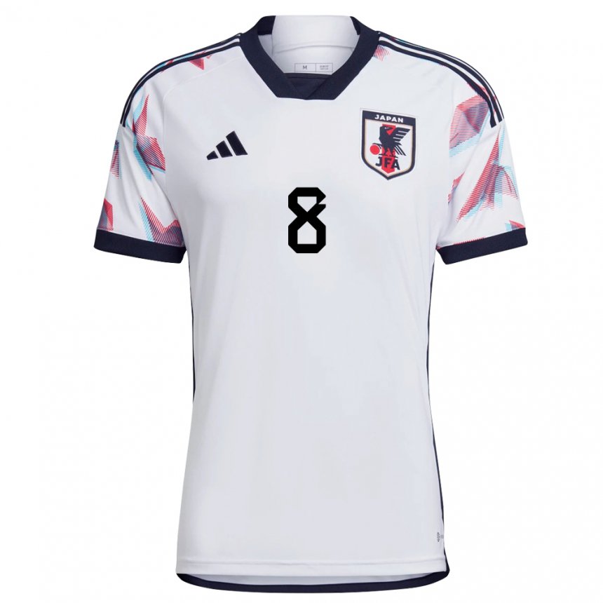 Damen Japanische Genki Haraguchi #8 Weiß Auswärtstrikot Trikot 22-24 T-shirt