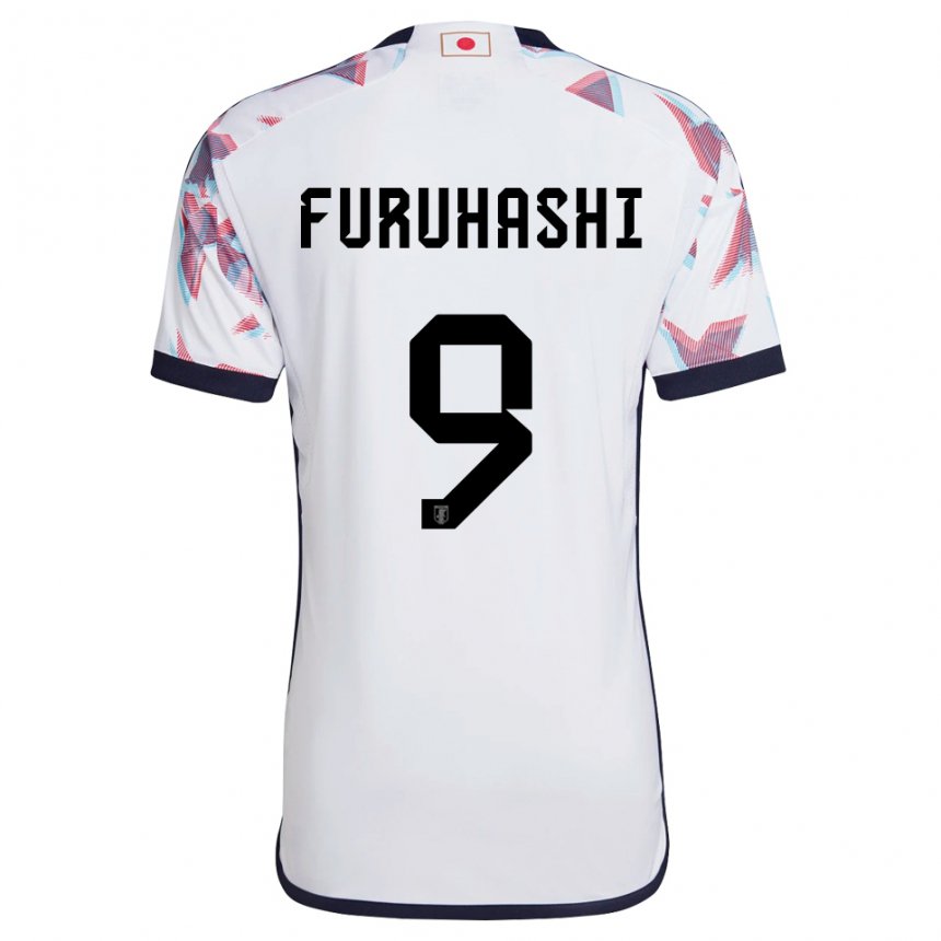 Damen Japanische Kyogo Furuhashi #9 Weiß Auswärtstrikot Trikot 22-24 T-shirt