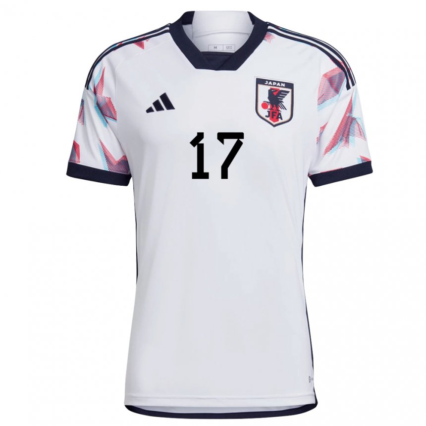 Damen Japanische Ao Tanaka #17 Weiß Auswärtstrikot Trikot 22-24 T-shirt