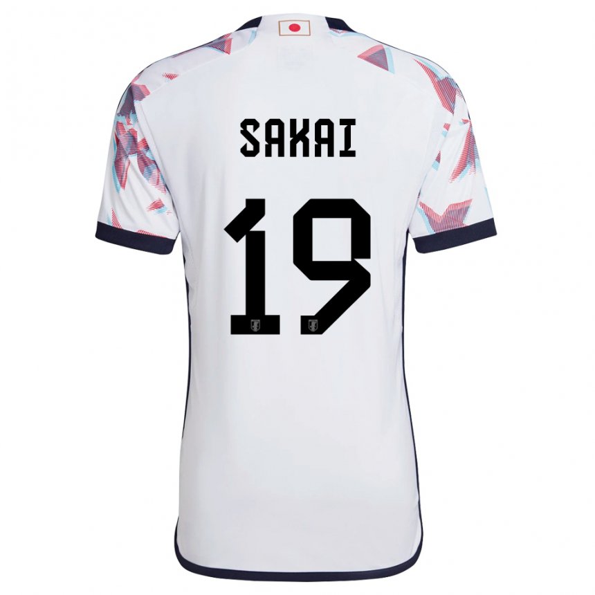 Damen Japanische Hiroki Sakai #19 Weiß Auswärtstrikot Trikot 22-24 T-shirt