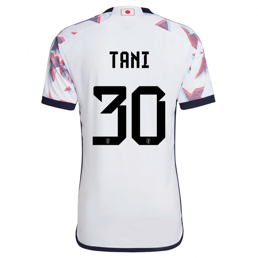 Damen Japanische Kosei Tani #30 Weiß Auswärtstrikot Trikot 22-24 T-shirt