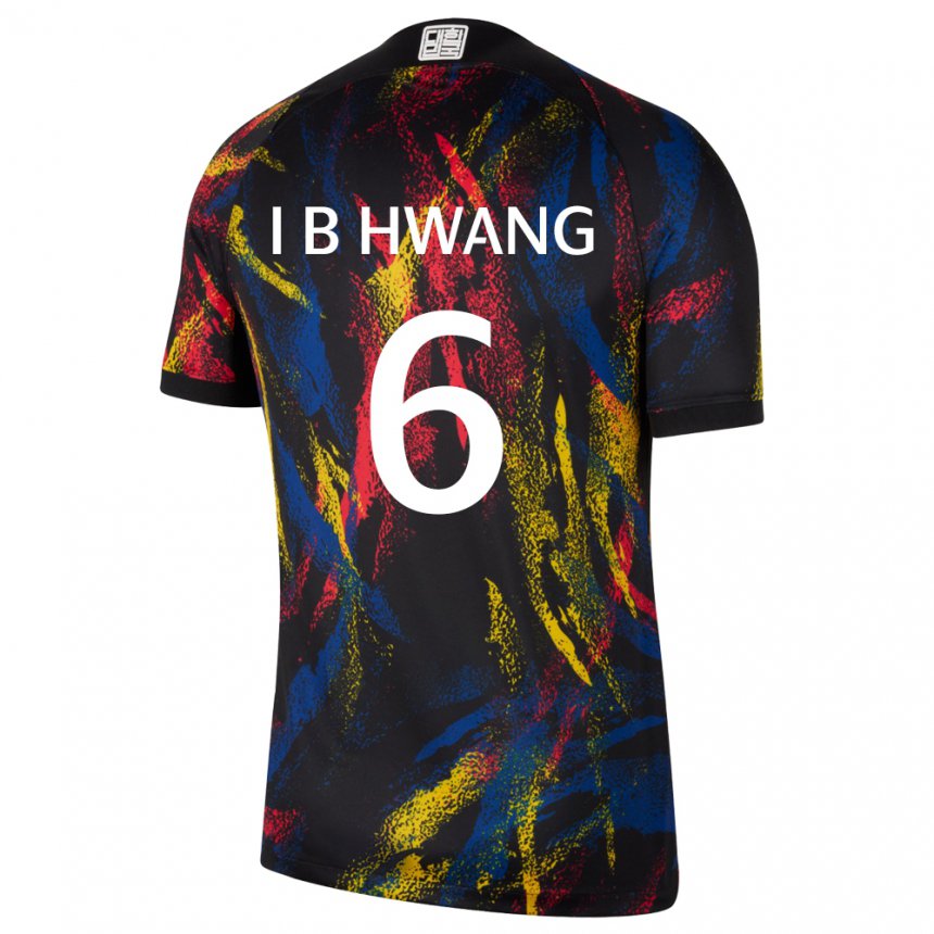 Damen Südkoreanische In-beom Hwang #6 Mehrfarbig Auswärtstrikot Trikot 22-24 T-shirt