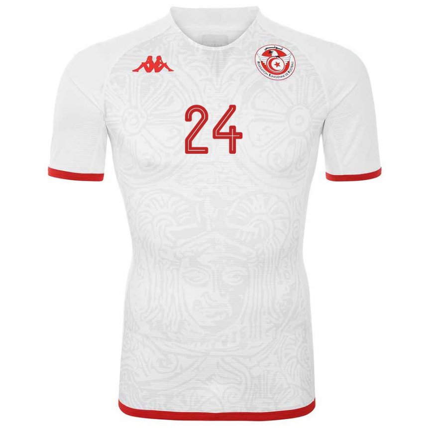 Damen Tunesische Rami Kaib #24 Weiß Auswärtstrikot Trikot 22-24 T-shirt