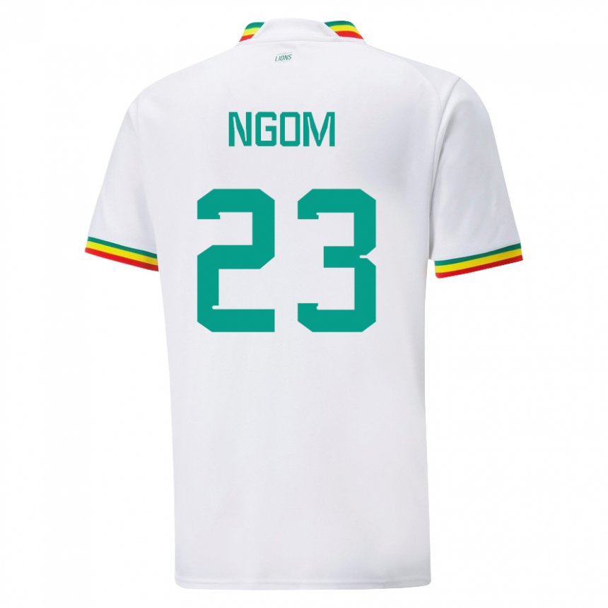 Kinder Senegalesische Astou Ngom #23 Weiß Heimtrikot Trikot 22-24 T-shirt