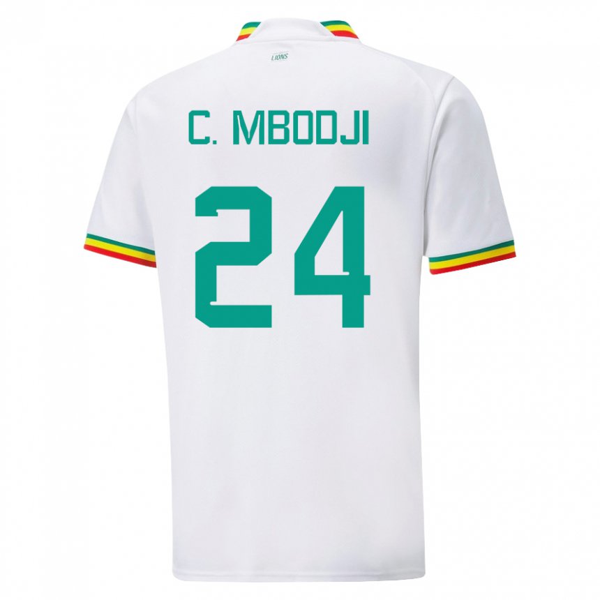 Kinder Senegalesische Coumba Sylla Mbodji #24 Weiß Heimtrikot Trikot 22-24 T-shirt