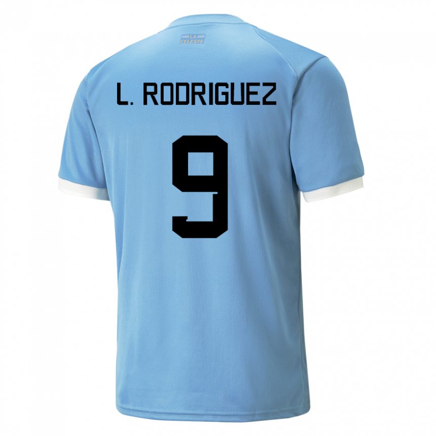 Kinder Uruguayische Luciano Rodriguez #9 Blau Heimtrikot Trikot 22-24 T-shirt