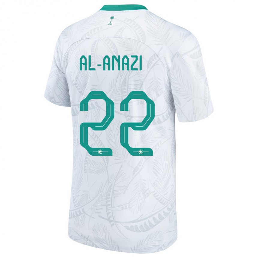 Kinder Saudi-arabische Lama Al Anazi #22 Weiß Heimtrikot Trikot 22-24 T-shirt