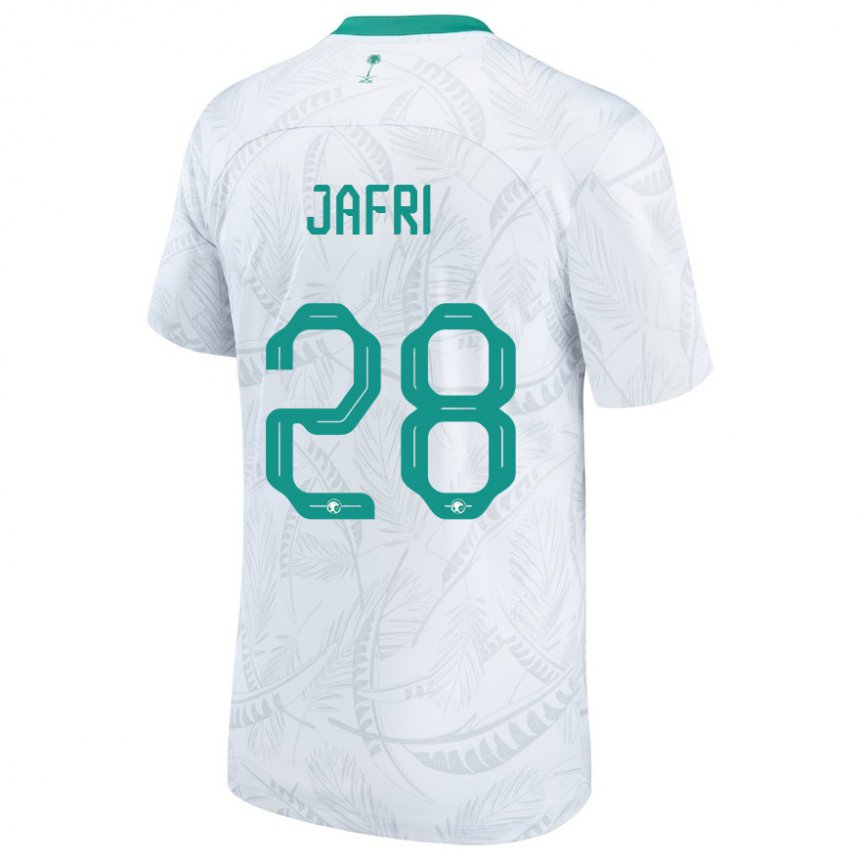 Kinder Saudi-arabische Farah Jafri #28 Weiß Heimtrikot Trikot 22-24 T-shirt