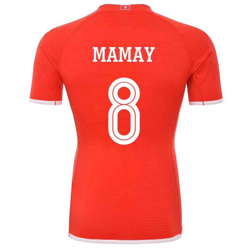 Kinder Tunesische Sabrine Mamay #8 Rot Heimtrikot Trikot 22-24 T-shirt