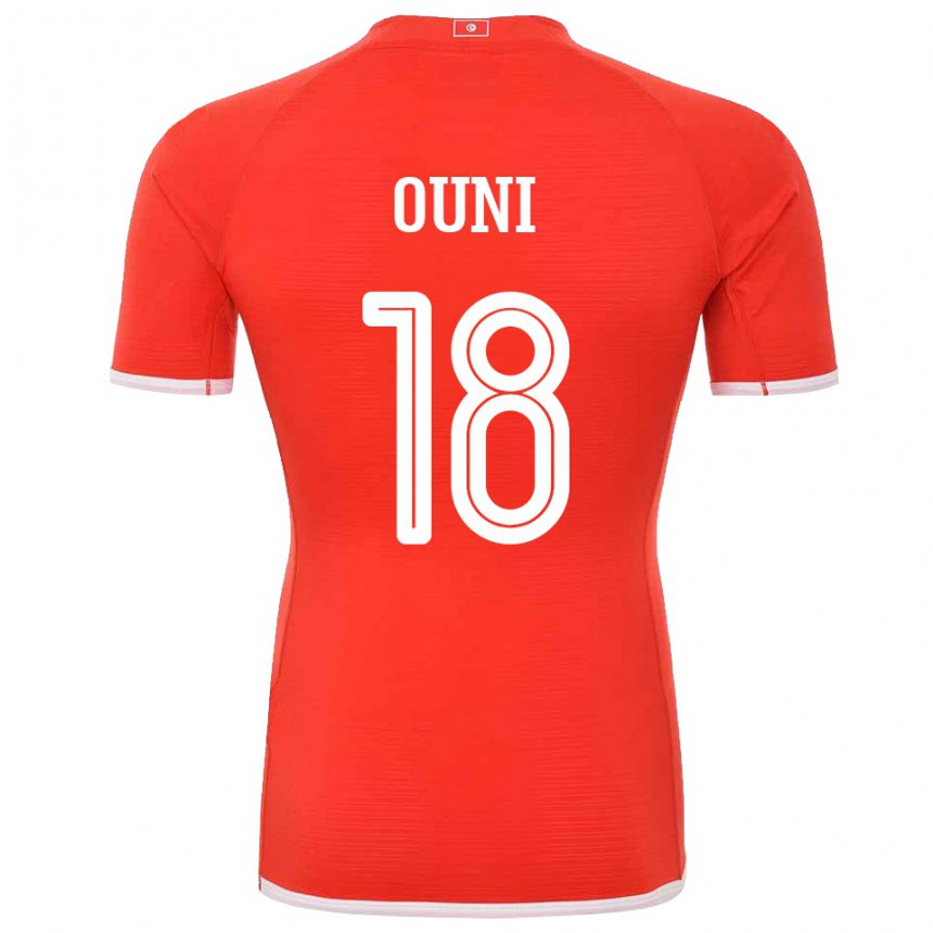 Kinder Tunesische Samia Ouni #18 Rot Heimtrikot Trikot 22-24 T-shirt