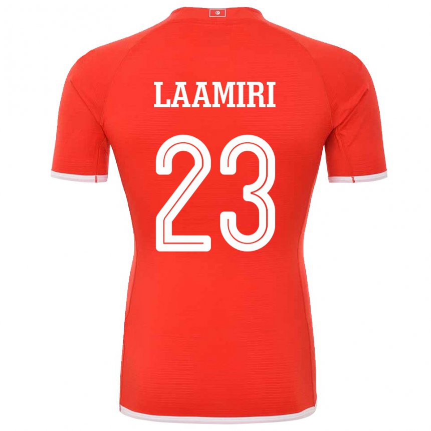 Kinder Tunesische Soumaya Laamiri #23 Rot Heimtrikot Trikot 22-24 T-shirt